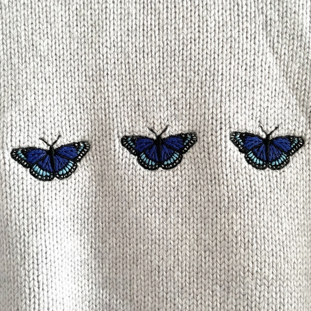 Sunday Best Embroidered Butterfly Sweater - Picture 4 of 12